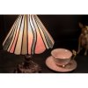 Clayre & Eef Béžovo-ružová stolná lampa Tiffany Tasia - Ø 20*34 cm E14/max 1*25W - Clayre & Eef Clayre & Eef Béžovo-ružová stolná lampa Tiffany Tasia - Ø 20*34 cm E14/max 1*25W - Clayre & Eef