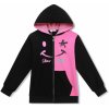 Kugo mikina GM8712 čierna svetlo ružová