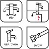 baliv nízkotlaká kuchyňská baterie KI-5170 N chrom baliv nízkotlaká kuchyňská baterie KI-5170 N chrom
