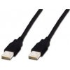Digitus AK-300100-010-S USB, A/samec na A/samec, 1m, černý Digitus AK-300100-010-S USB, A/samec na A/samec, 1m, černý