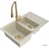 MEXEN/S MEXEN/S - Gaspar granitový drez 1.5 s odkvapkávačom vrátane batérie Savita, béžová 6507-69-672601-50 MEXEN/S MEXEN/S - Gaspar granitový drez 1.5 s odkvapkávačom vrátane batérie Savita, béžová 6507-69-672601-50