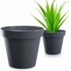 Kvetináč plast sivý Prosperplast 29,3 cm x 29,3 x 27 cm Kvetináč plast sivý Prosperplast 29,3 cm x 29,3 x 27 cm
