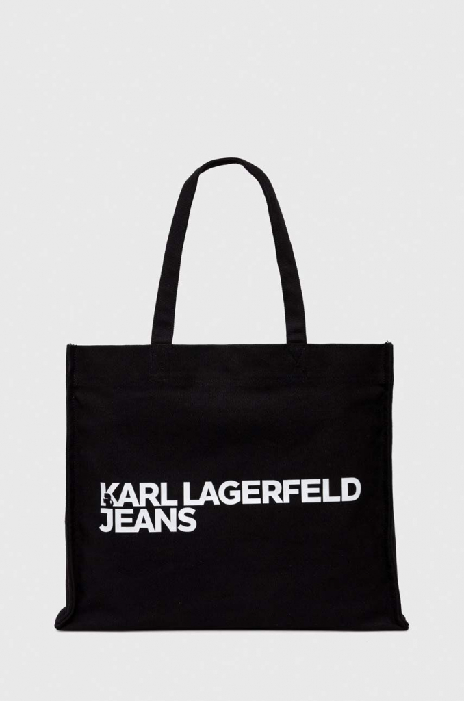 Karl Lagerfeld kabelka Jeans čierna 240J3920