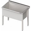 Stůl s jednokomorovou mycí vanou 1000x600x850 mm | STALGAST, 981346100 inox Stůl s jednokomorovou mycí vanou 1000x600x850 mm | STALGAST, 981346100 inox