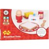 Bigjigs Toys drevený set raňajky s bodkami