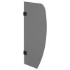SAPHO - Deliaca stena medzi urinálmi 40x80cm, dymové sklo, čierna mat 2502-06M SAPHO - Deliaca stena medzi urinálmi 40x80cm, dymové sklo, čierna mat 2502-06M