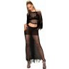 Chilirose Cr 4666 Top & Skirt Black