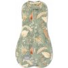 Sleepee Zavinovačka FIRST STEP Swaddle s čiapkou Bohemian Green