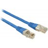 Solarix C5E-155BU-0,5MB Patch, CAT5E UTP PVC, 0,5m, modrý
