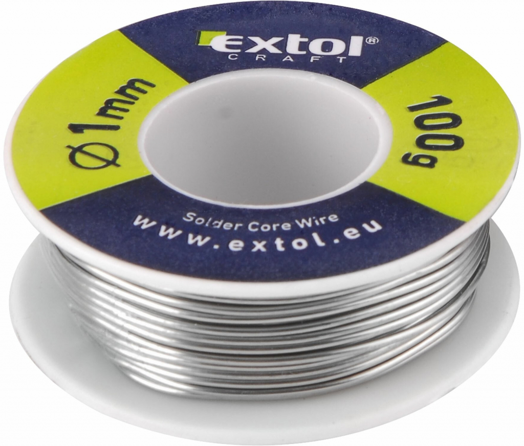 EXTOL CRAFT Cín na spájkovanie Ø1mm, 100g