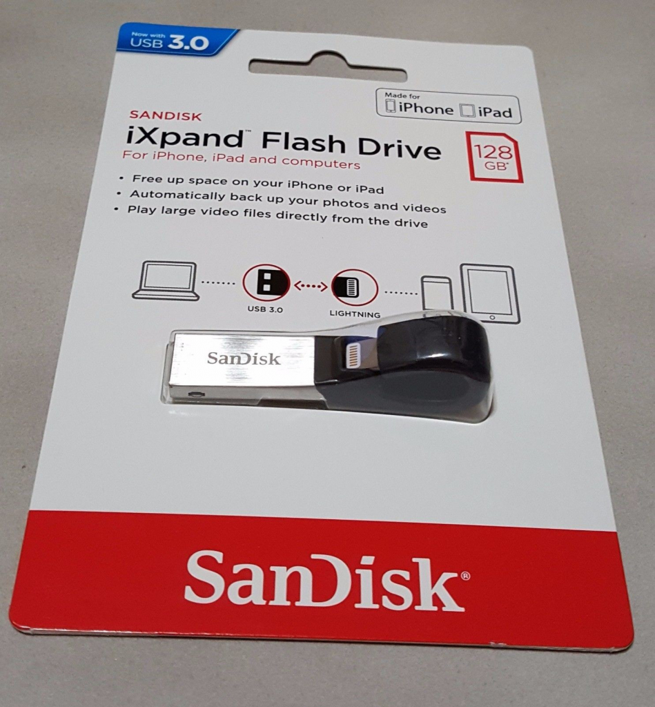 SanDisk iXpand Flash Drive 128GB V2 SDIX30C-128G-GN6NE