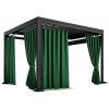 Záhradný záves do altánku na pútkach ZMOS - 08 tmavozelený Rozmer závesu: 155x200cm Záhradný záves do altánku na pútkach ZMOS - 08 tmavozelený Rozmer závesu: 155x200cm