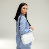 Dámske kožené kabelky crossbody biele Wojewodzic 31961/FD17 Dámske kožené kabelky crossbody biele Wojewodzic 31961/FD17