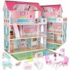 Lulilo Gardeno drevený domček pre bábiky so záhradným nábytkom 70 cm ružový LED Lulilo Gardeno drevený domček pre bábiky so záhradným nábytkom 70 cm ružový LED