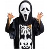 Čierny temný plášť smrti s kapucňou na Halloween, karneval, maškarný ples Čierny temný plášť smrti s kapucňou na Halloween, karneval, maškarný ples