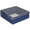 Darčeková krabica s priehľadným vekom 300x300x100/35 mm, modrá Darčeková krabica s priehľadným vekom 300x300x100/35 mm, modrá