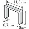 EXTOL PREMIUM 8852503 spony, balení 1000ks, 10mm, 11,3x0,52x0,70mm