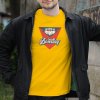 Pánske tričko s potlačou Bowlingová hra Žltá M Pánske tričko s potlačou Bowlingová hra Žltá M