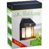 Solárna nástenná lampa s pohybovým senzorom – 1 filamentová LED – čierna – 12 x 6 x 17 cm Solárna nástenná lampa s pohybovým senzorom – 1 filamentová LED – čierna – 12 x 6 x 17 cm