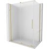 Mexen Velar zasúvacia sprchová kabína 140 x 80 cm, mráz, zlatá kartáčovaná - 871-140-080-31-55 Mexen Velar zasúvacia sprchová kabína 140 x 80 cm, mráz, zlatá kartáčovaná - 871-140-080-31-55
