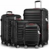InternetovaZahrada - Set cestovných kufrov Baseline 4-dielny - čierny InternetovaZahrada - Set cestovných kufrov Baseline 4-dielny - čierny