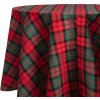 Obrus TARTAN červený / zelený kruh 832845 Obrus TARTAN červený / zelený kruh 832845