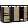 Blumfeldt BinSafe box na odpadky 3 odpadkové koše 240 l pozinkovaná oceľ KG29-3door-mb-pl Blumfeldt BinSafe box na odpadky 3 odpadkové koše 240 l pozinkovaná oceľ KG29-3door-mb-pl