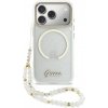 Guess IML Glitter Script Strap MagSafe kryt pre iPhone 17 Pro, transparentný 57983128958 Guess IML Glitter Script Strap MagSafe kryt pre iPhone 17 Pro, transparentný 57983128958