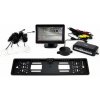 Parkovací asistent TFT01 4,3” s kamerou CAM-402 LED v podložke pod ŠPZ, 4-senzorové, biele Parkovací asistent TFT01 4,3” s kamerou CAM-402 LED v podložke pod ŠPZ, 4-senzorové, biele