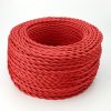 Retro kábel špirálový, vodič s textilným obalom 2x0.75mm², červený Retro kábel špirálový, vodič s textilným obalom 2x0.75mm², červený