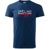 Cycling ekg - Klasické pánske tričko vyššej gramáže - 3XL ( Polnočná modrá ) Cycling ekg - Klasické pánske tričko vyššej gramáže - 3XL ( Polnočná modrá )