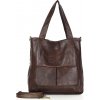 MARCO MAZZINI Dámska kožená shopper taška A4 | hnedá caffe v234c MARCO MAZZINI Dámska kožená shopper taška A4 | hnedá caffe v234c