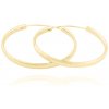 Pozlátené strieborné náušnice kruhy JVD SVLE0207XD5GO60 (priemer 60mm) Pozlátené strieborné náušnice kruhy JVD SVLE0207XD5GO60 (priemer 60mm)