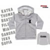 BABYBUGZ mikina s kapucňou s vlastným menom - sivá melange Veľkosť: 6 - 12 mes BABYBUGZ mikina s kapucňou s vlastným menom - sivá melange Veľkosť: 6 - 12 mes