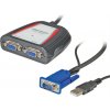 Video distribútor / splitter VGA 1IN/2OUT, 250MHz, napájanie USB Video distribútor / splitter VGA 1IN/2OUT, 250MHz, napájanie USB