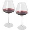 Rosso dvojdielna sada pohárov na víno - Priehľadná Rosso dvojdielna sada pohárov na víno - Priehľadná