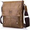 Bullcaptain pánska kožená messenger taška Folcuin Khaki Bullcaptain pánska kožená messenger taška Folcuin Khaki