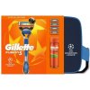 Darčeková sada Gillette Fusion, holiaci strojček, 4 náhradné hlavy, holiaci gél 200 ml Darčeková sada Gillette Fusion, holiaci strojček, 4 náhradné hlavy, holiaci gél 200 ml