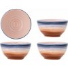 Modré/oranžové keramické misky v súprave 4 ks 110 ml Tatum – Bloomingville Modré/oranžové keramické misky v súprave 4 ks 110 ml Tatum – Bloomingville