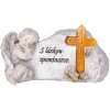 Dekorácia MagicHome, Anjel s krížom, polyresin, na hrob, solar, 20,5x11x11 cm, Dekorácia MagicHome, Anjel s krížom, polyresin, na hrob, solar, 20,5x11x11 cm,