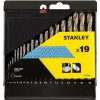 Stanley Vrtáky do kovu HSS-CNC - sada 1-10 mm 19ks Stanley Vrtáky do kovu HSS-CNC - sada 1-10 mm 19ks