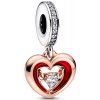 PANDORA pozlátená korálka Žiarivé srdce 782450C01 PANDORA pozlátená korálka Žiarivé srdce 782450C01