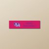 Nažehľovacie menovky na oblečenie (Kopírovat) - 1ks, Obdĺžnik 4,4 × 1,1 cm, Slon, Rúžová Nažehľovacie menovky na oblečenie (Kopírovat) - 1ks, Obdĺžnik 4,4 × 1,1 cm, Slon, Rúžová