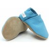 BaBice Kožené barefoot capáčky baby blue BA-121
