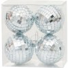 Gule MagicHome Vianoce, 4 ks, na vianočný stromček, disko gule, 8 cm Gule MagicHome Vianoce, 4 ks, na vianočný stromček, disko gule, 8 cm