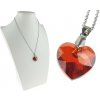 CITY STORM Retiazka s príveskom Swarovski v tvare Heart 18 mm farba Red Magma CITY STORM Retiazka s príveskom Swarovski v tvare Heart 18 mm farba Red Magma