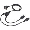 C-TECH kabel síťový 220/230V napájecí, 1,8m, rozdvojka Y, VDE CB-PWRC13-18-Y C-TECH kabel síťový 220/230V napájecí, 1,8m, rozdvojka Y, VDE CB-PWRC13-18-Y