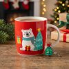 Vianočný porcelánový hrnček s príveskom ALTOM DESIGN NIEDŹWIADEK 380 ml červený Vianočný porcelánový hrnček s príveskom ALTOM DESIGN NIEDŹWIADEK 380 ml červený