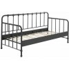 Sivá kovová detská posteľ 90x200 cm BRONXX – Vipack Sivá kovová detská posteľ 90x200 cm BRONXX – Vipack