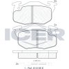 Sada brzdových platničiek kotúčovej brzdy ICER BRAKES 180633 Sada brzdových platničiek kotúčovej brzdy ICER BRAKES 180633